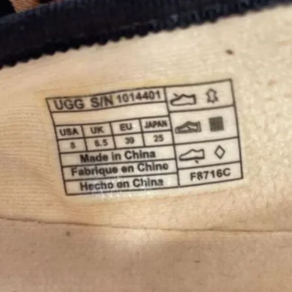 Women's UGG Leopard Slip-On Calf Hair Comfort Loafer Flats Size 8 - Picture 9 of 9